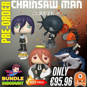 FUNKO POP! Super Discount Bundle of 4 CHAINSAW MAN REZE Pre-Order
