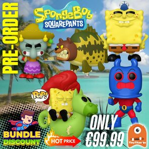FUNKO POP! Super Discount Bundle of 4 SPONGEBOB Pre-Order