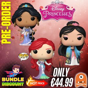 FUNKO POP! Super Discount Bundle of 3 DISNEY PRINCESS GRAND ENTRANCES Pre-Order