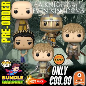 FUNKO POP! Super Discount Bundle of 4 + CHASE A KNIGHT OF THE SEVEN KINGDOMS Pre-Order