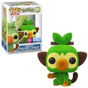 Funko Pop! Games: Pokemon – Grookey Flocked 957 Exclusive