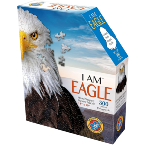 I AM Eagle - 300 Pieces - Animal Shaped Jigsaw Puzzle (poster size)
