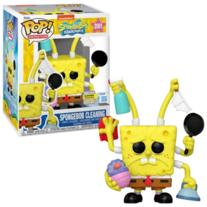 Funko POP! Spongebob Cleaning 2001 Premium SDCC EXCLUSIVE