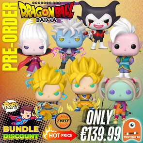 FUNKO POP! Super Discount Bundle of 6+ CHASE DRAGON BALL DAIMA Pre-Order