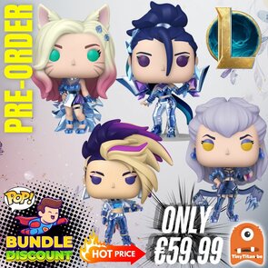 FUNKO POP! Super Discount Bundle of 4 LEAGUE OF LEGENDS Pre-Order