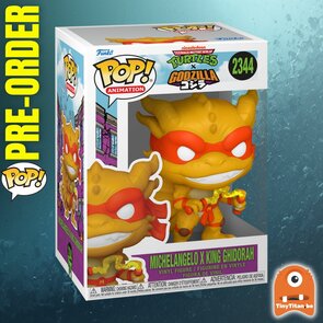 Funko POP! GODZILLA X TURTLES 2344 Michelangelo X King Ghidorah Pre-Order