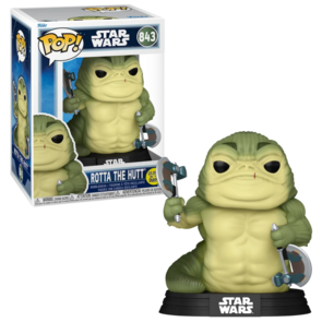 Funko POP! MANDALORIAN & GROGU - POP Star Wars 843 - Rotta The Hutt GitD
